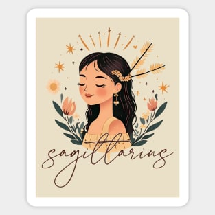 ♐ Free-Spirited & Adventurous | Bohemian Sagittarius Zodiac Art Sticker